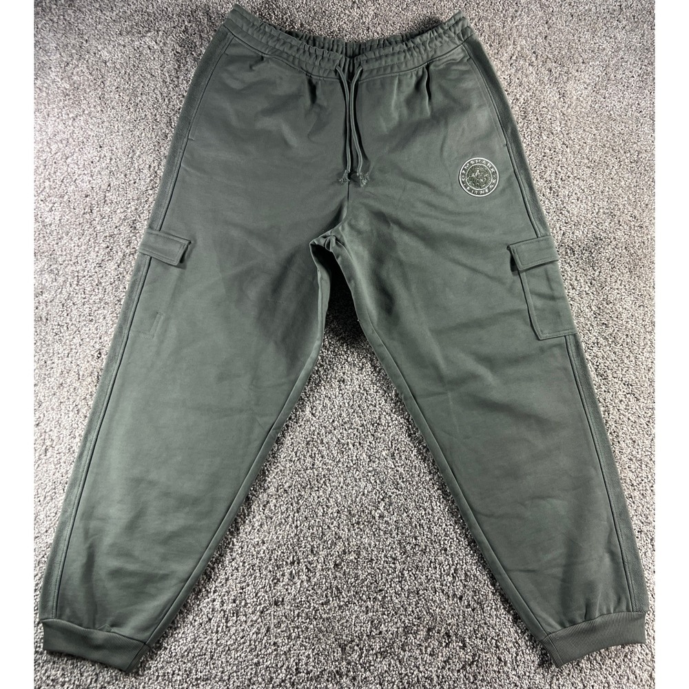 NWOT Gymshark Mens XL Olive Green Legacy Cargo Joggers Sweatpants Cotton